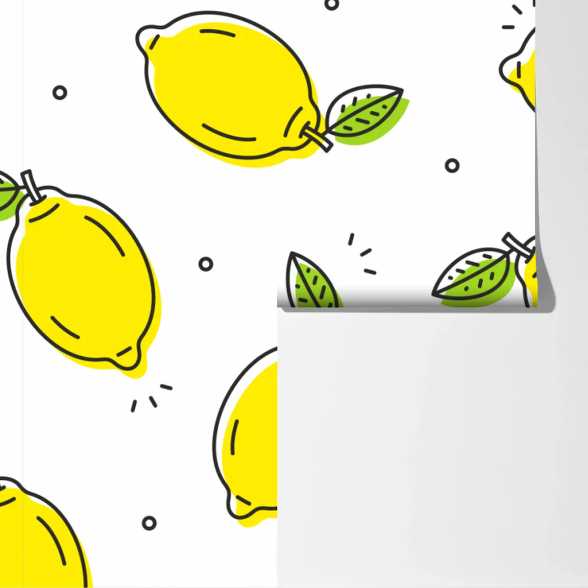 Fototapete sonniges zitronenmuster Fototapete sonniges zitronenmuster