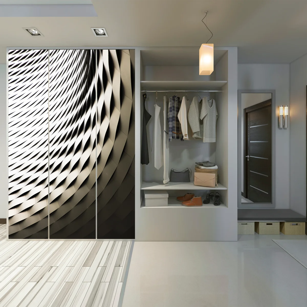 Schrankaufkleber modernes geometrisches architekturmuster Schrankaufkleber modernes geometrisches architekturmuster