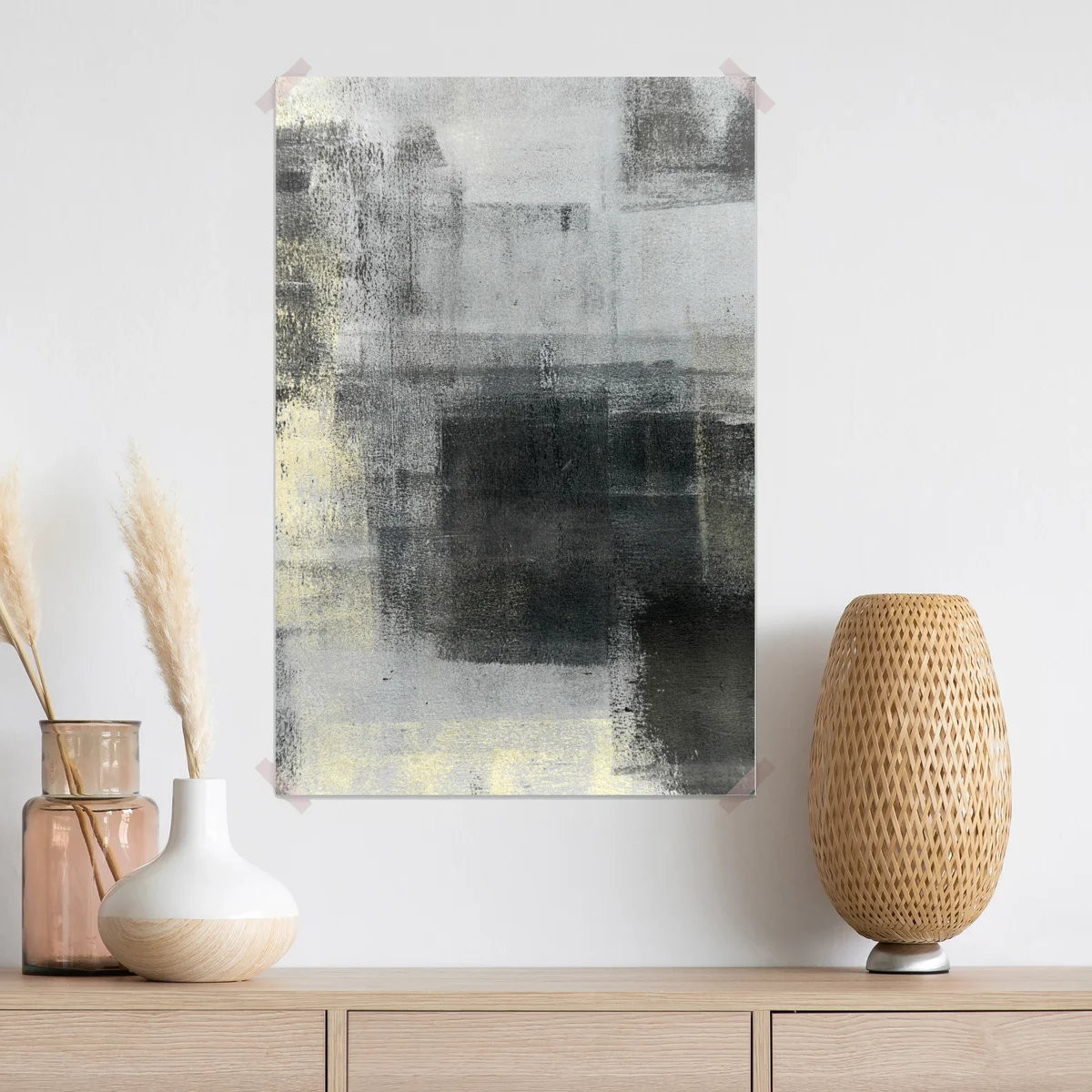 Poster subtile monochrome textur Poster subtile monochrome textur