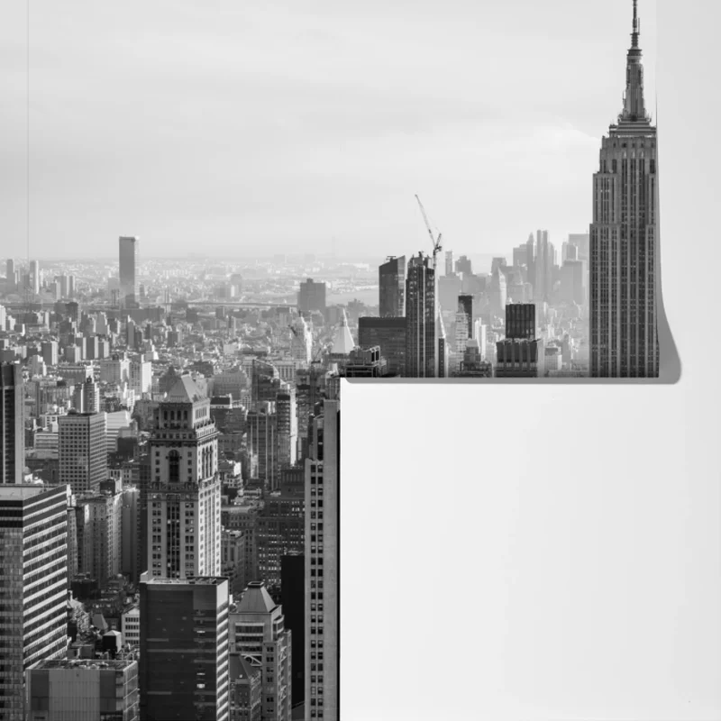 Fototapete New York skyline in schwarzweiß Fototapete New York skyline in schwarzweiß