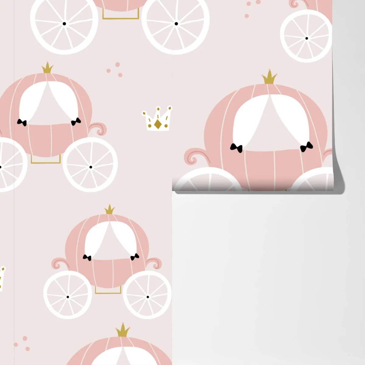 Fototapete rosa prinzessinnenkutsche muster Fototapete rosa prinzessinnenkutsche muster