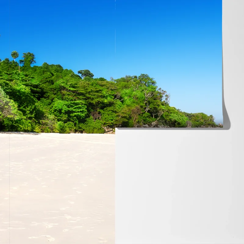 Fototapeta tropikalna plaża z białym piaskiem Fototapeta tropikalna plaża z białym piaskiem