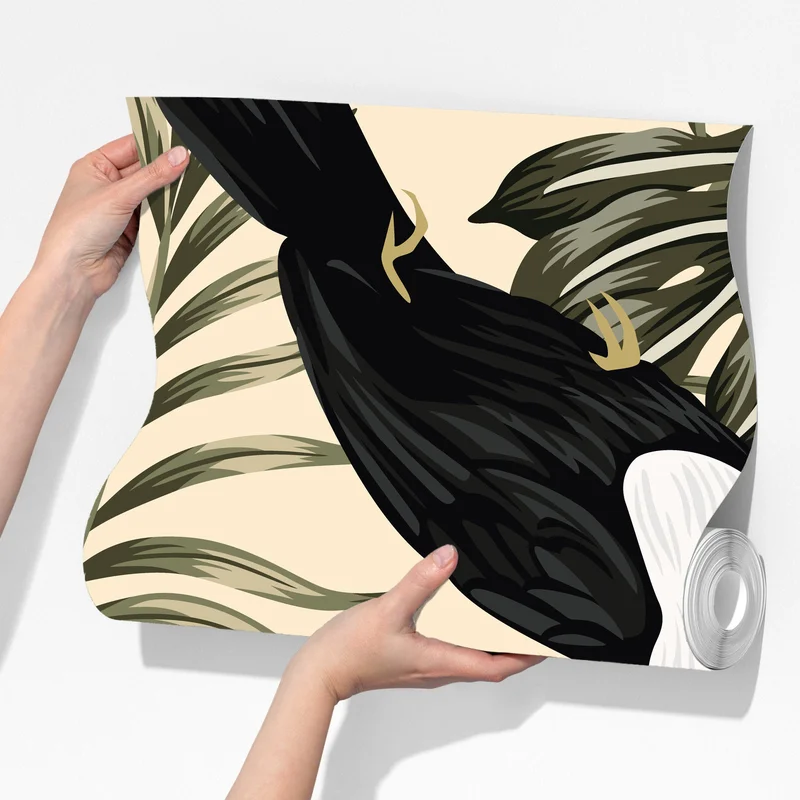 Fototapeta tropikalny wzór z tukanami Fototapeta tropikalny wzór z tukanami