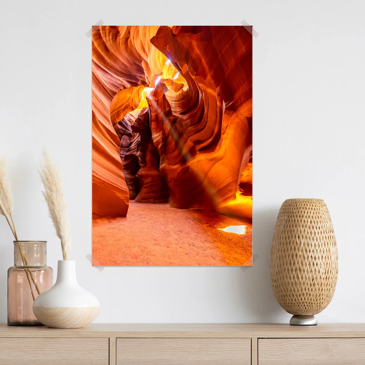 Poster Antelope Canyon licht und geschwungene sandsteinformen Poster Antelope Canyon licht und geschwungene sandsteinformen